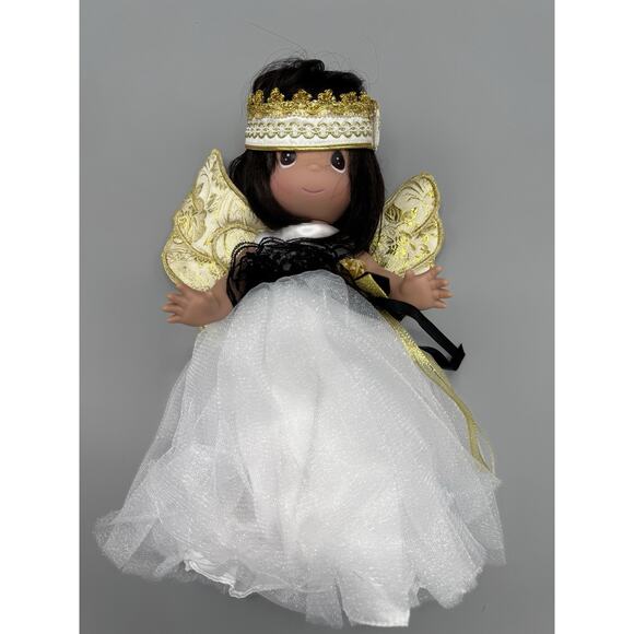 The Doll Maker Precious Moments Linda Rick Doll Heavenly  The Doll Maker Precious Moments Linda Rick Doll Heavenly Angel Dark Hair #3 RARE